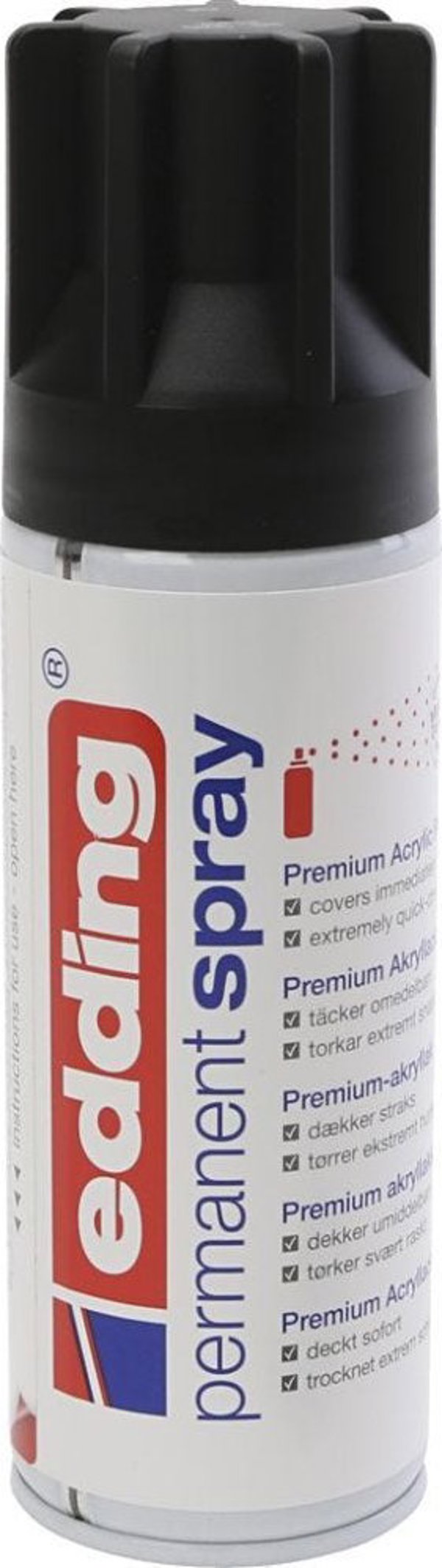 Edding Edding Spray Μαύρο Ματ 200ml