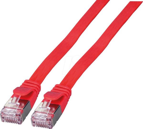 EFB Elektronik K5545RT.1,5 kabel sieciowy Czerwony 1,5 m Cat6a U/FTP (STP)