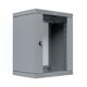 EFB 19" Wandgehäuse X-Rack mit Glastür 400-600mm 15HE grau