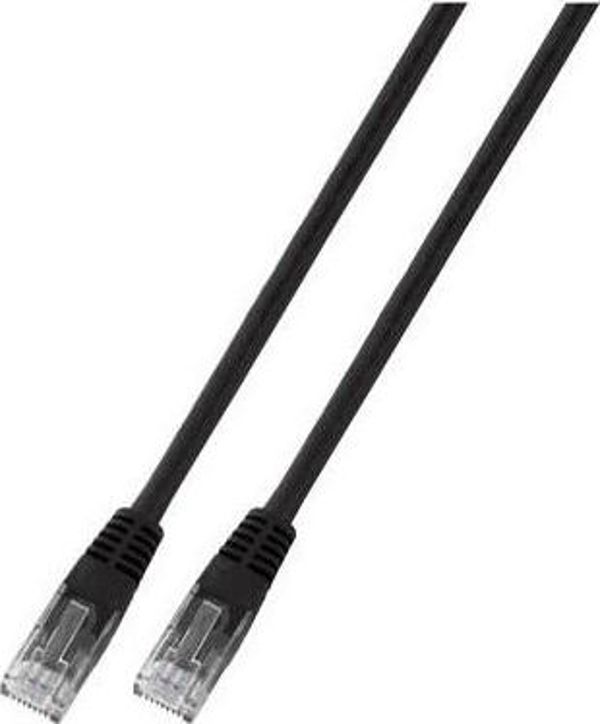 EFB RJ45 Patchcable U / UTP, Cat.6, PVC, CCA, 1m, czarny(K8100SW.1)