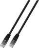 EFB RJ45 Patchcable U / UTP, Cat.6, PVC, CCA, 1m, czarny(K8100SW.1)