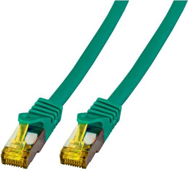 EFB Patchcord S/FTP,Cat.6A, LSZH, Cat.7, 0.25m, zielony (MK7001.0,25GR)