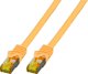 EFB EFB Patchkabel Cat6a S/FTP LSZH mit Cat7 Rohkabel 1,5m GELB 10 Gigabit Ethernet 600MHz 4x2xAWG26/7 Flammwidrig Raucharm