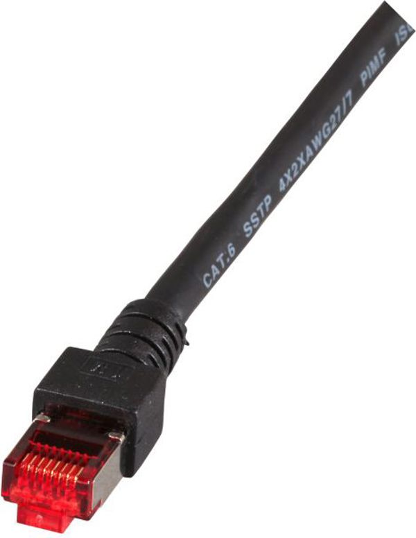 EFB Patchcord, 3m, S/FTP, Cat6, PIMF, czarny (K5515.3)