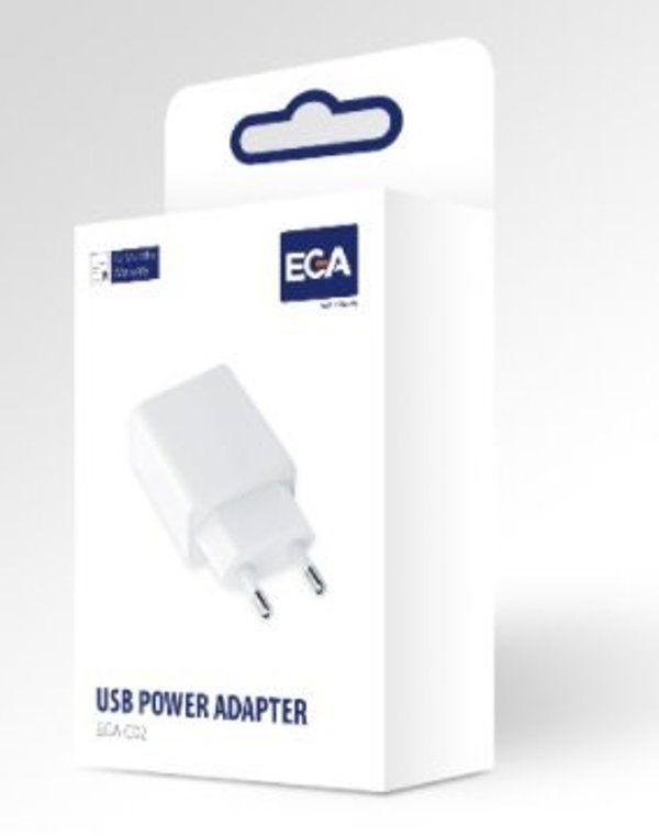 EGA C02 lādētājs USB 5V  2A  balts
