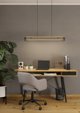 Φωτιστικό EGLO Kokomo Langbord RGB CCT, Μαύρο & Φυσικό Ξύλο