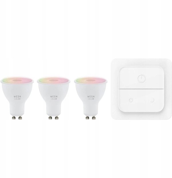 EGLO CONNECT-Z GU10 Smart Bulbs - 3-pack with Switch - 345 lm