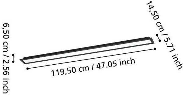 EGLO Moradillo-Z, 1 bulb(s), LED, 3300 lm, IP20, Black, White