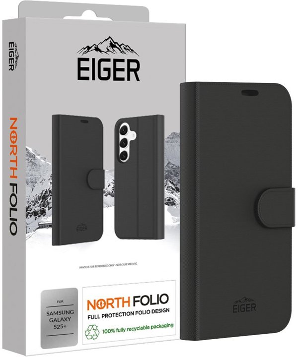Θήκη Eiger North Folio Galaxy S25+ μαύρο