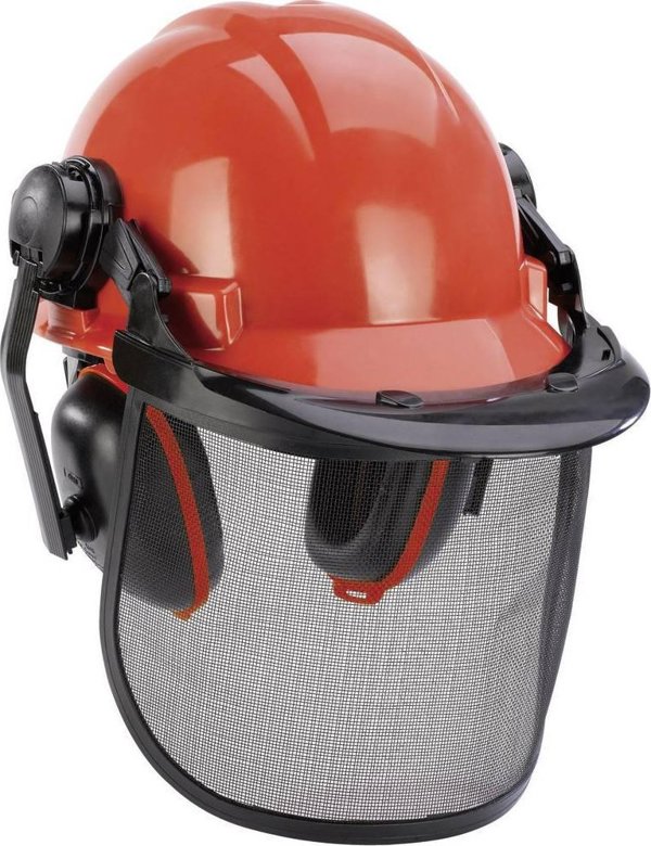 Einhell BG-SH 1 Κράνος Προστασίας Δάσους με Προστατευτικό Πλέγμα και Ωτοασπίδες