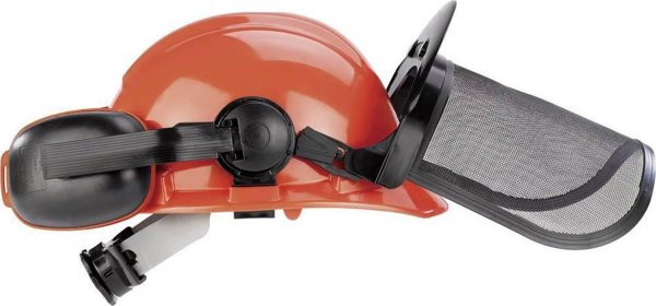 Einhell BG-SH 1 Κράνος Προστασίας Δάσους με Προστατευτικό Πλέγμα και Ωτοασπίδες