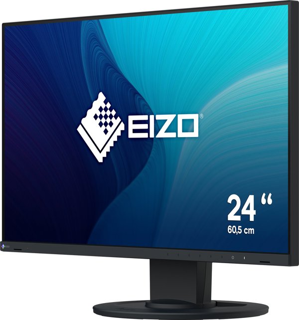 EIZO FlexScan EV2400R-BK monitor komputerowy 60,5 cm (23.8") 1920 x 1080 px Full HD LCD Czarny