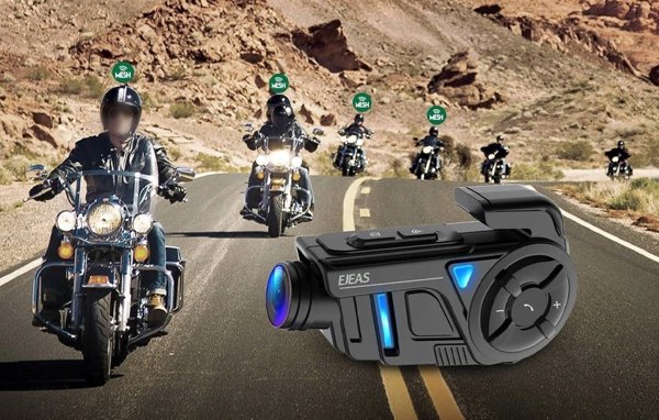Ejeas K1 Pro+ Ενδοεπικοινωνία Μοτοσυκλέτας με Κάμερα Καταγραφής (DVR)