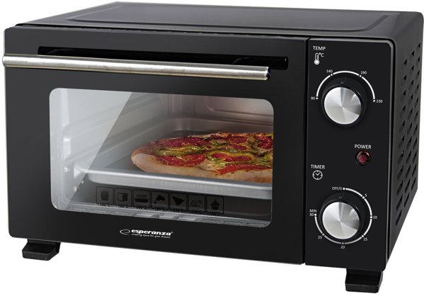 Esperanza Calzone EKO007N Μίνι Φούρνος 10L - Μαύρος