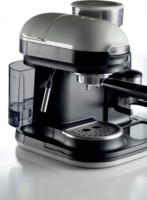 Ariete 1318/01 Espresso Moderna Μηχανή Espresso 1080W, 15 Bar με Μύλο Άλεσης, για Αλεσμένο Καφέ & E.S.E. Pads, Cream/Beige