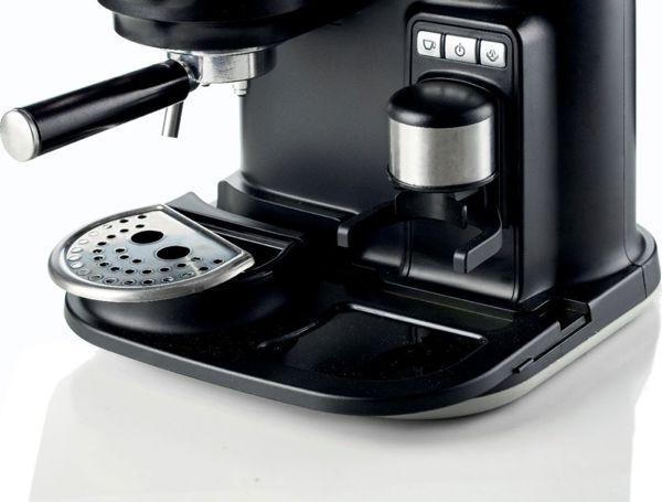 Ariete 1318/01 Espresso Moderna Μηχανή Espresso 1080W, 15 Bar με Μύλο Άλεσης, για Αλεσμένο Καφέ & E.S.E. Pads, Cream/Beige