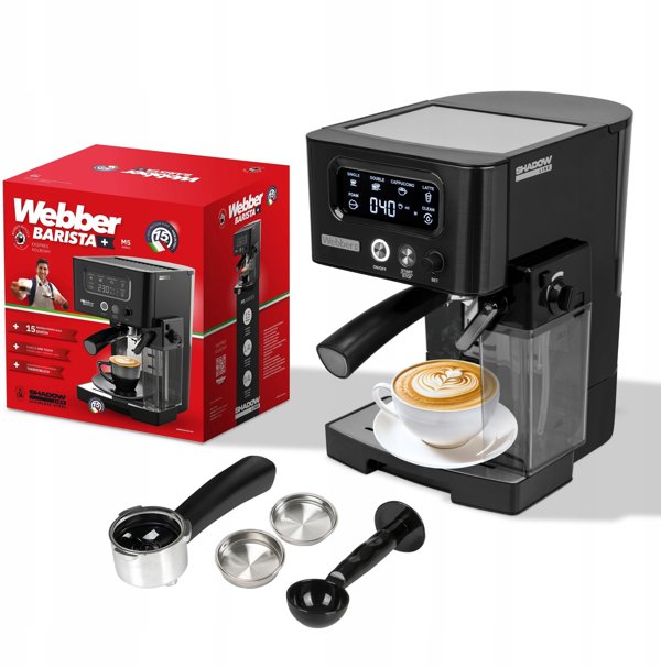 Ημιαυτόματη Καφετιέρα Espresso Webber 15 Bar M5