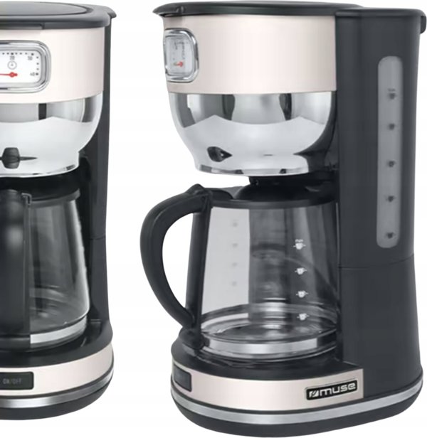 Καφετιέρα Φίλτρου Muse MS-220SC 1000W - Μαύρο/Inox