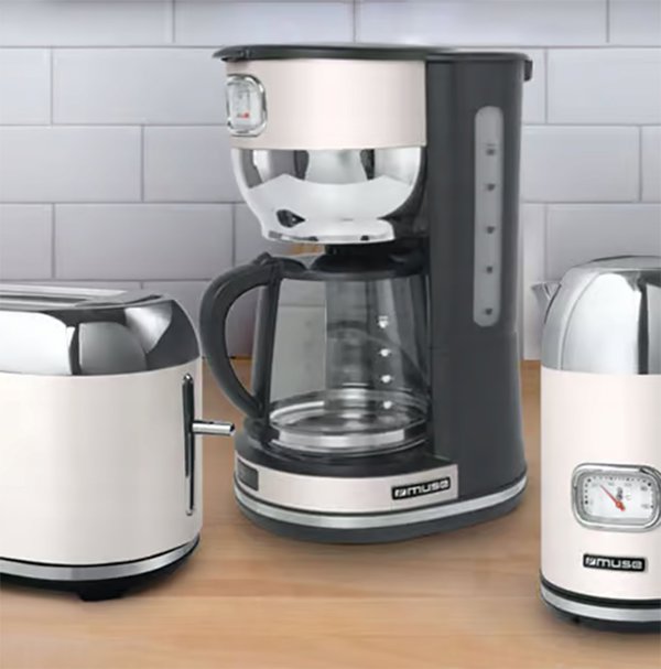 Καφετιέρα Φίλτρου Muse MS-220SC 1000W - Μαύρο/Inox