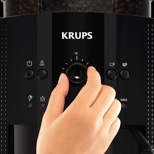 Krups Essential EA8105 Αυτόματη Μηχανή Εσπρέσο, Ρύθμιση Έντασης & Ποσότητας Καφέ, Λευκό