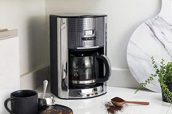 Ekspres przelewowy Russell Hobbs Cyfrowy Ekspres Russell Hobbs Geo szary ze stali nierdzewnej