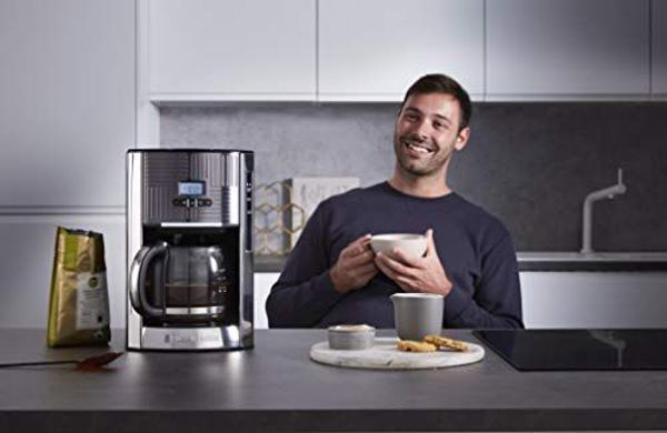 Ekspres przelewowy Russell Hobbs Cyfrowy Ekspres Russell Hobbs Geo szary ze stali nierdzewnej