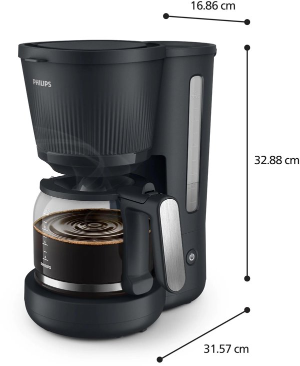 Philips Καφετιέρα Φίλτρου 3000 Series HD7411/90 - Μαύρη