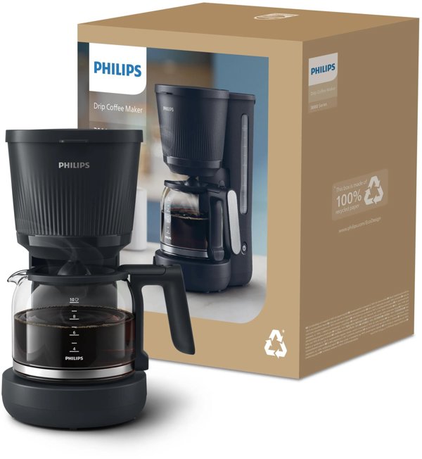 Philips Καφετιέρα Φίλτρου 3000 Series HD7411/90 - Μαύρη