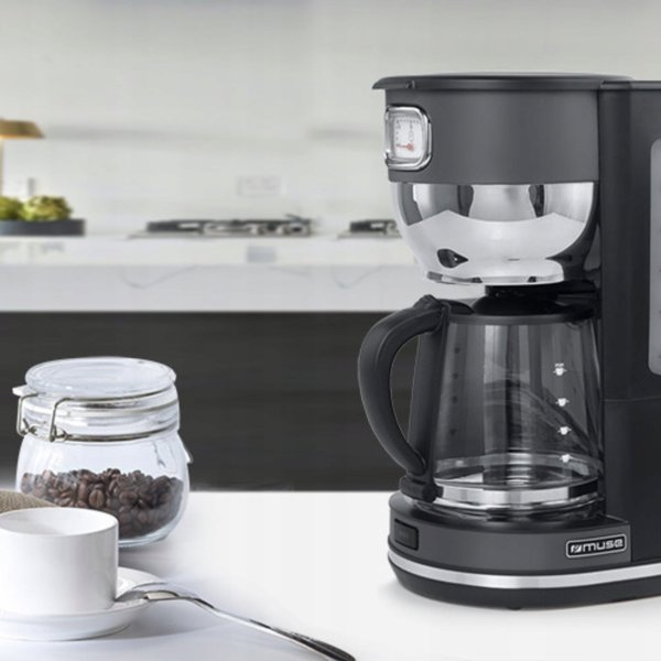 Καφετιέρα Φίλτρου Muse MS-220DG 1000W 1.25L - Μαύρη/Γκρι