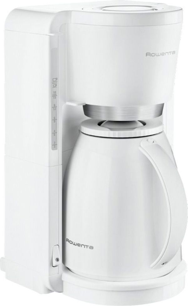 Rowenta CT 3801 Καφετιέρα Φίλτρου 850W, Χωρητικότητα 1.25L, 8-12 Φλιτζάνια, Λευκό