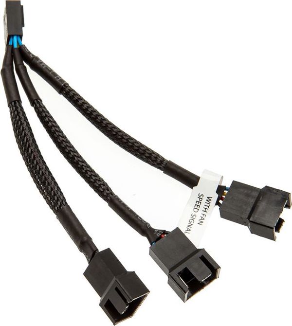 EK Water Blocks 4-pin - 4-pin x3, 0.1m, Czarny (3831109867914)