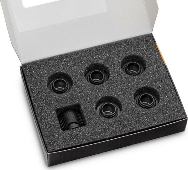 EK Water Blocks EK Water Blocks EK-Quantum Torque STC 12/16 - 6er-Pack, schwarz