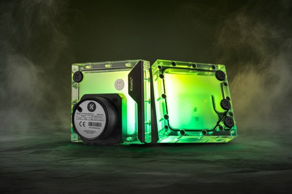 EK Water Blocks EK-Quantum Kinetic3 FLT D5 PWM Zbiornik-pompa kombinacja - 120mm, D-RGB, Akryl