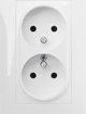 ΔΙΠΛΗ ΠΡΙΖΑ SANTRA/4135-00/EPN 230V 16A Elektro-Plast