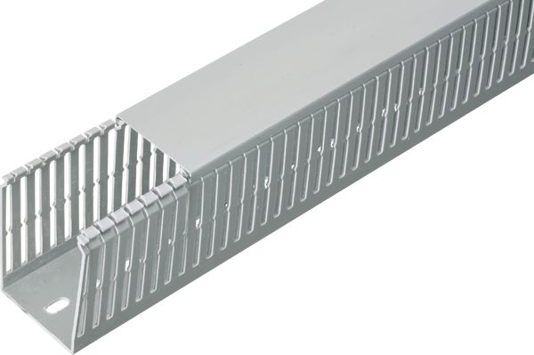 Elettrocanali Korytko grzebieniowe bezhalogenowe z pokrywa SH 80 x 80mm szare 2m (ECSH8080)