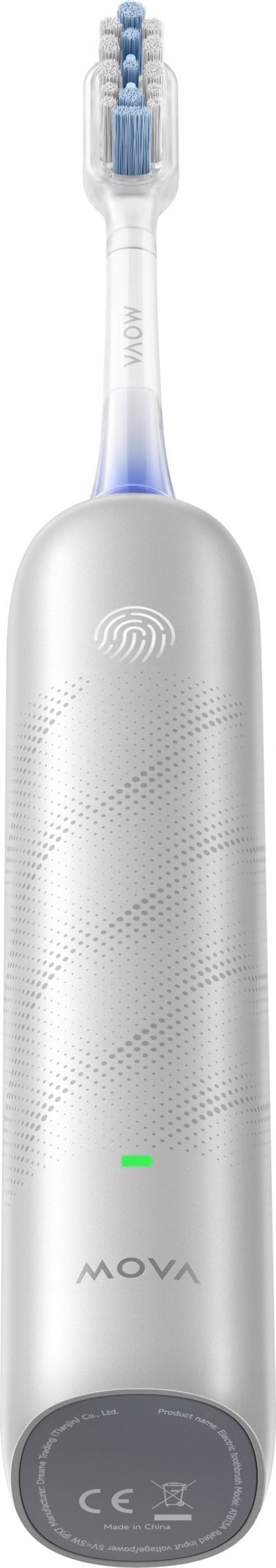 Mova Ηλεκτρική Οδοντόβουρτσα Fresh Pro Silver ATB15A, Επαναφορτιζόμενη