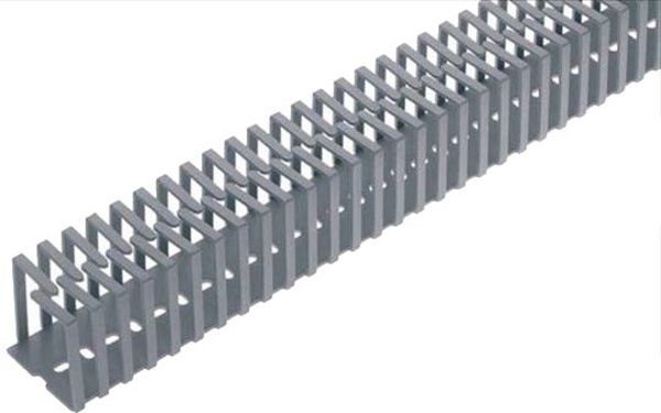 Elettrocanali Korytko grzebieniowe elastyczne mocowane srubami 20 x 20mm szare 0,5m