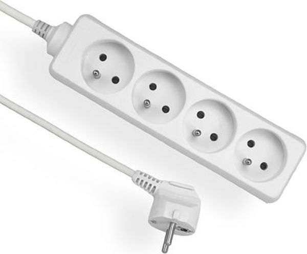Πολύπριζο Επέκτασης Elgotech ECONOMIC EPS-401,5, 4 Θέσεων, 1.5m, 10A, 250V