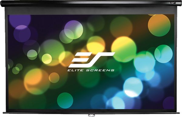 Elite Screens M113UWS1 Manual Pull Down Screen 113'|'| 1:1 / Diagonal 282,5cm, W 203,2cm x H 203,2cm / Black case / MaxWhite - 119416