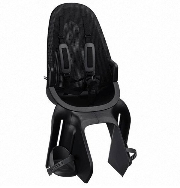 Qibbel Παιδικό Καθίσμα Ποδηλάτου Air Carrier Black, Τοποθέτηση σε Σχάρα, Έως 22kg