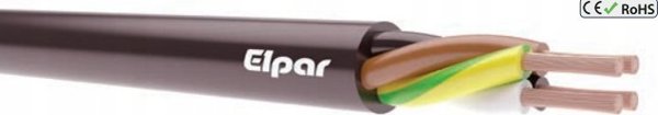 elpar Καλώδιο τροφοδοσίας χωρίς αλογόνα N2XH-J 5x10 RE B2ca 0,6/1kV /σε τύμπανο/