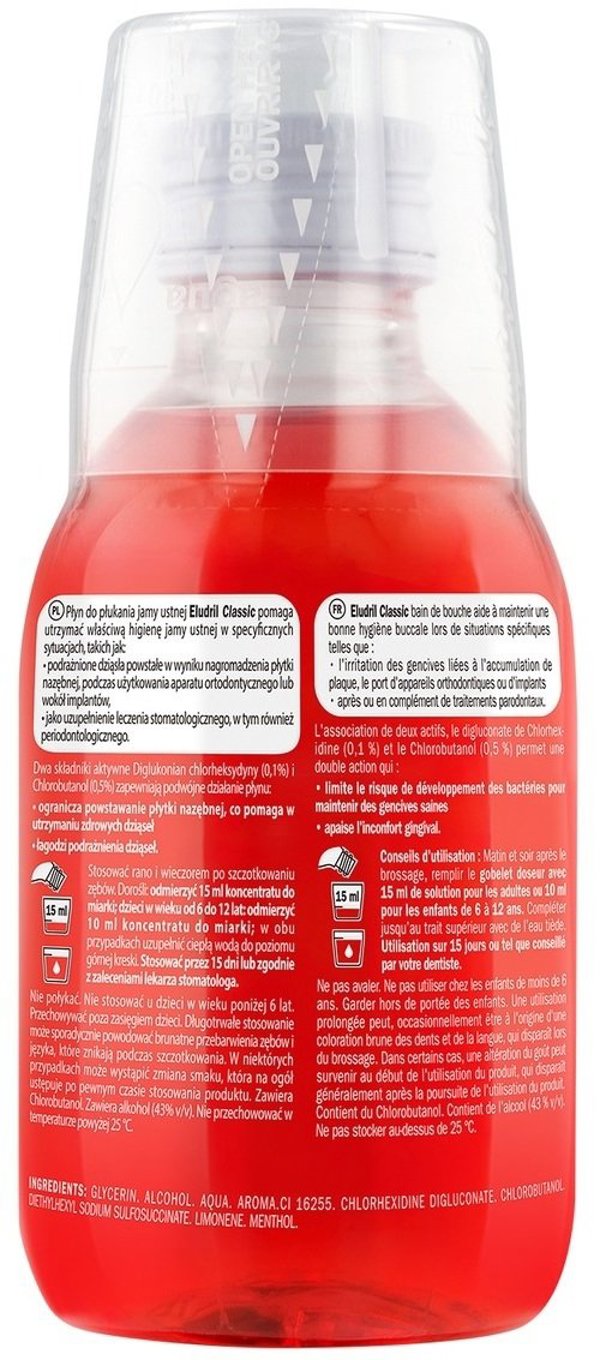 Eludril, Mouthwash, Anti-plaque, 200 ml Unisex