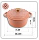 Emaliowany Garnek Zeliwny 24cm 4L Hage Pinkocello