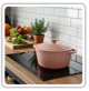 Emaliowany Garnek Zeliwny 24cm 4L Hage Pinkocello