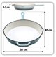 Εμαγιέ Μαντεμένιο Τηγάνι 26cm HAGE SEA SALT