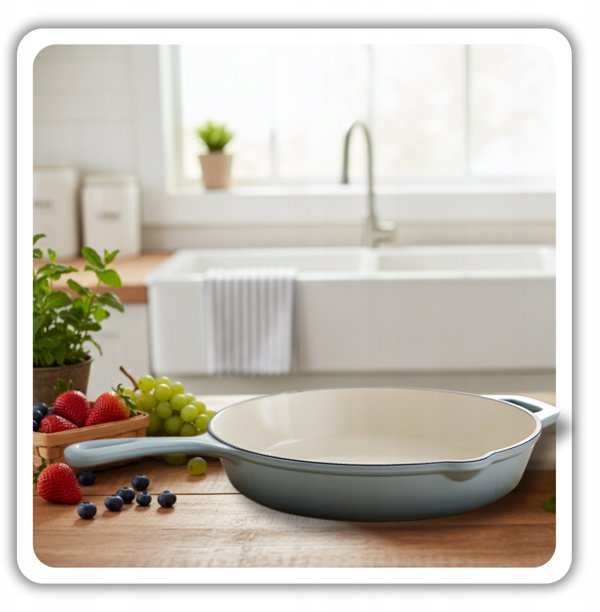 Εμαγιέ Μαντεμένιο Τηγάνι 26cm HAGE SEA SALT