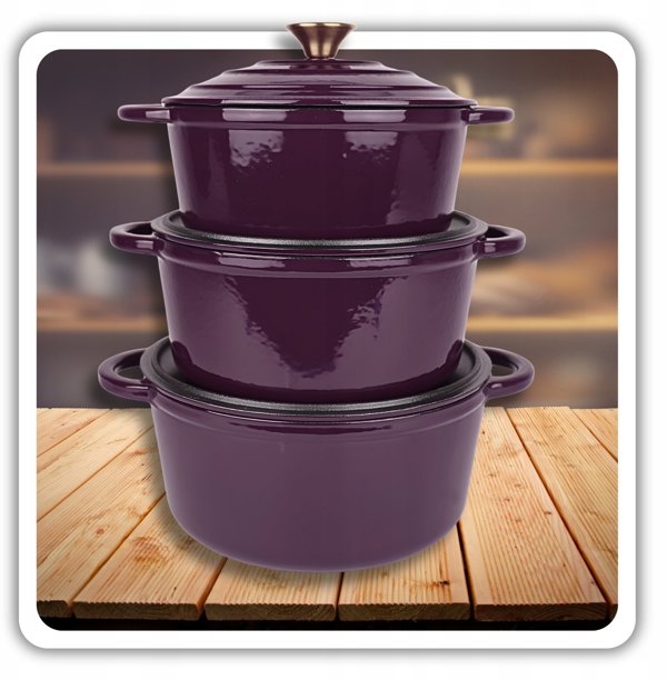 Γανί με Εμαγιέ 22cm 3L HAGE EGGPLANT