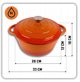 Εμαγιέ Χυτοσίδηρος Κατσαρόλα 26cm 5L HAGE Orange