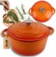 Εμαγιέ χυτοσίδηρο κατσαρολάκι 24cm 4L Hage Orange