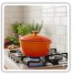 Εμαγιέ χυτοσίδηρο κατσαρολάκι 24cm 4L Hage Orange